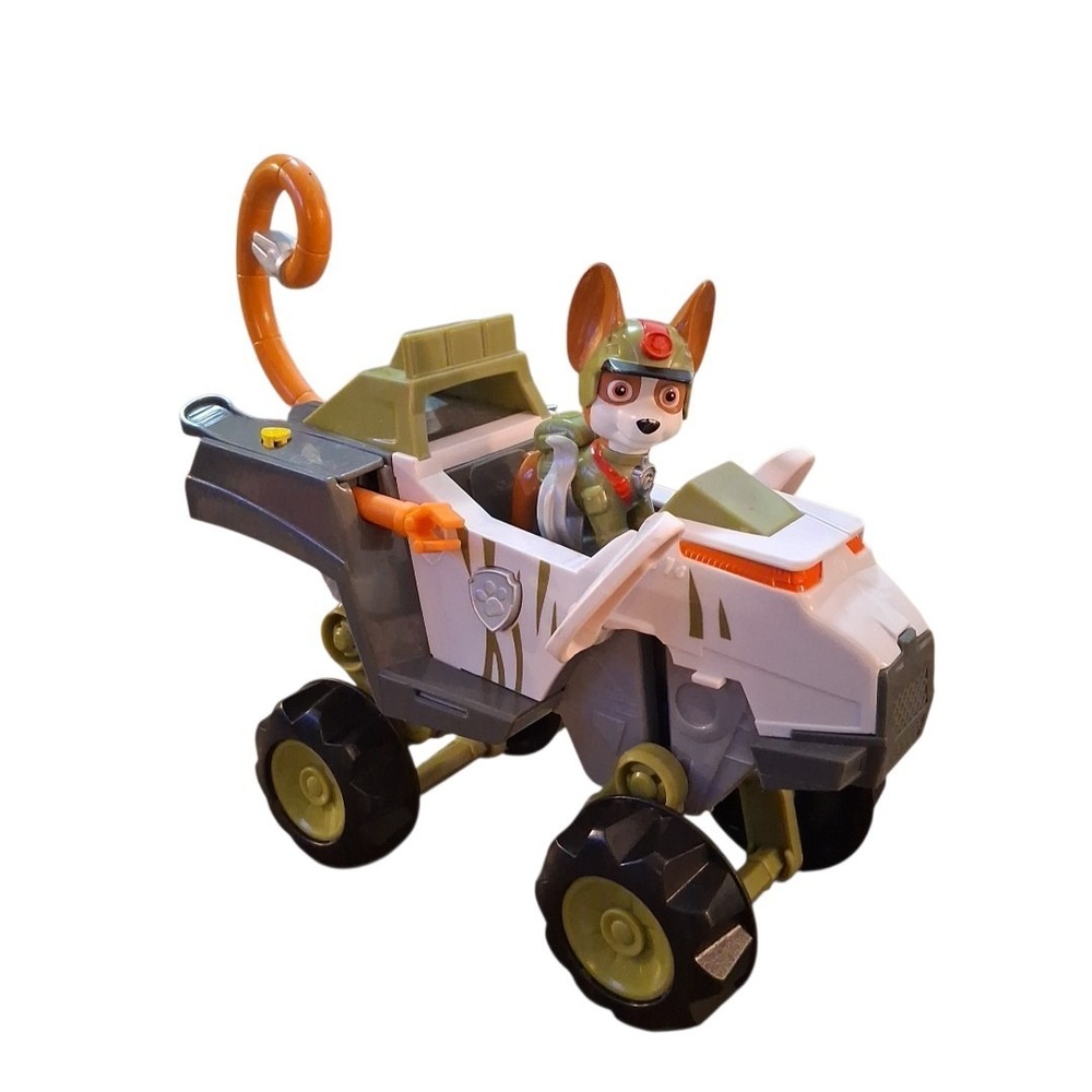 Paw Patrol Jungle Rescue Pup Tracker Action Figure Monkey Vehicle Off Road Truck